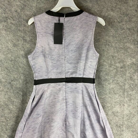 FHQ Collection Dress A-Line Medium Women's Sleeveless NWT Gray Polyester M - Picture 8 of 8